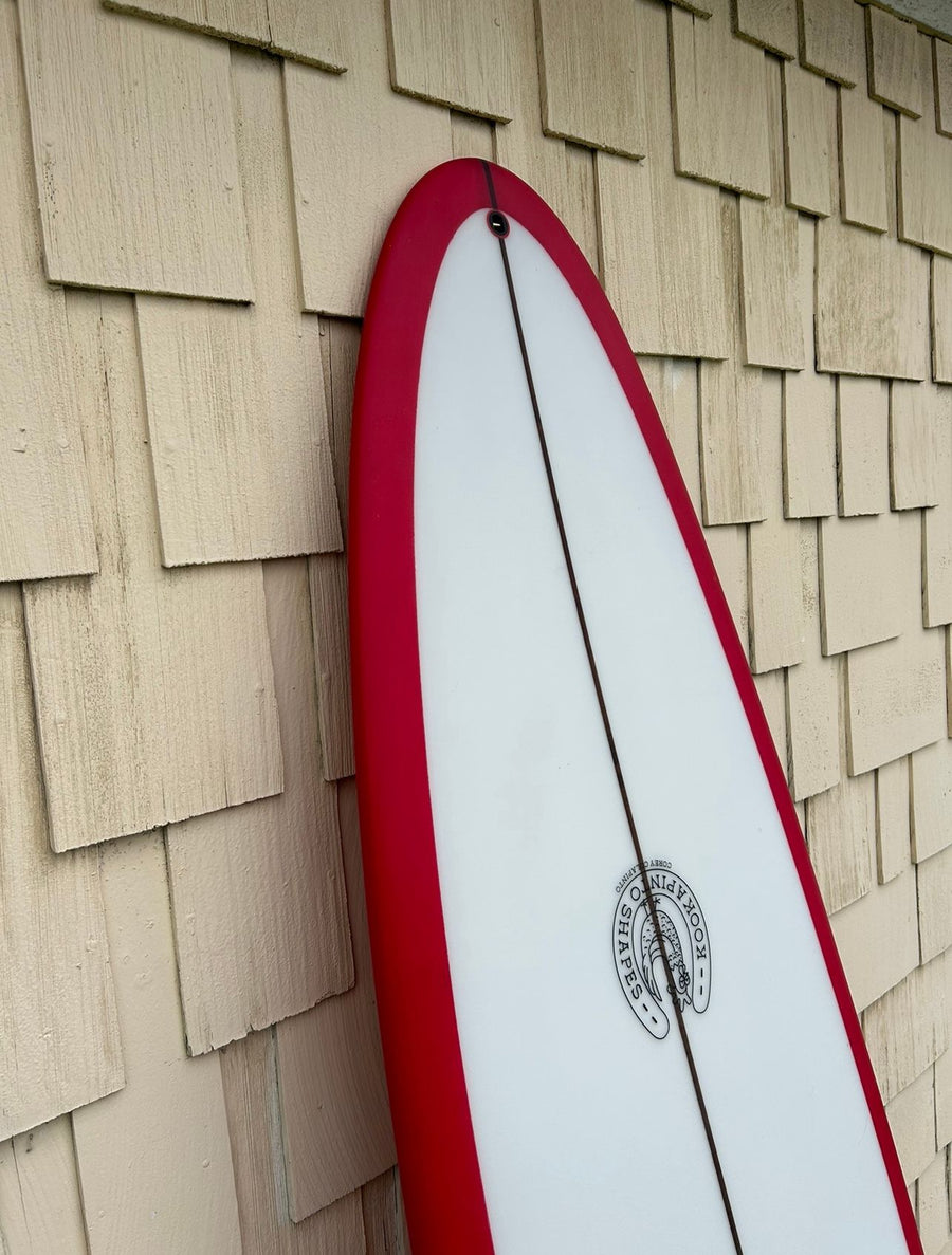 Kookapinto Shapes | 7'2" Thin Twin - Bottom Red Tint Surfboard - Surf Bored