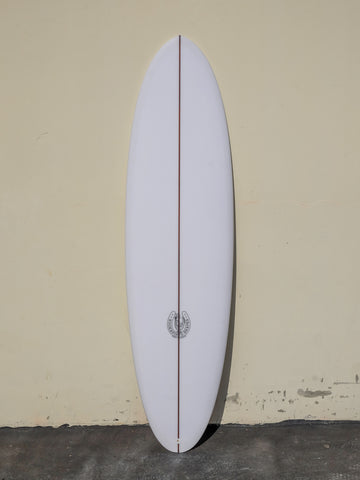 7'0" Thin Twin Clear Surfboard