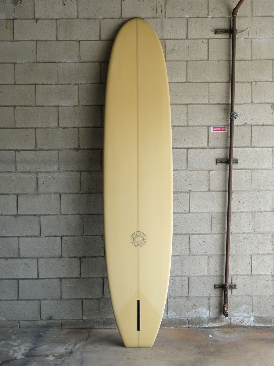 Tommy Witt Surfboards | 9'8" Noserider Model Yellow with Fabric Longboard - Surf Bored