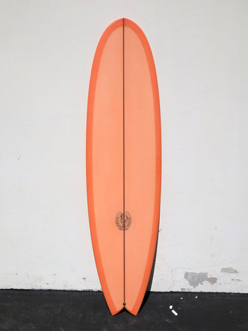 7'2" Fishy Noserider - Peach Tint Surfboard - Surf Bored