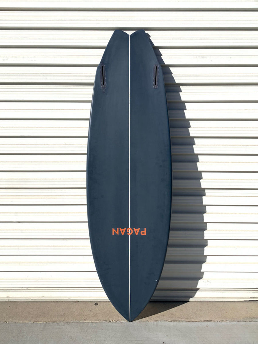 Pagan USA | 5'8" Modern Twin Charcoal Gray Surfboard - Surf Bored