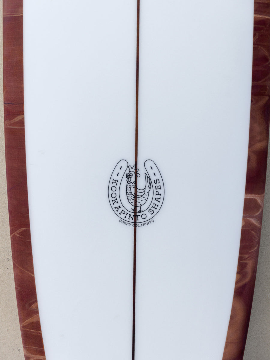 Kookapinto Shapes | 7'7" Thin Twin Mocha Swirl Surfboard - Surf Bored