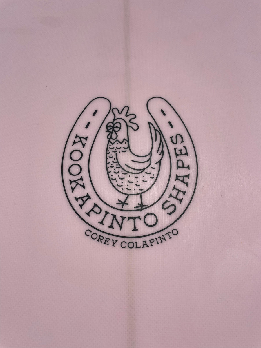Kookapinto Shapes | 7’6" Quad Egg Pink Surfboard (USED)