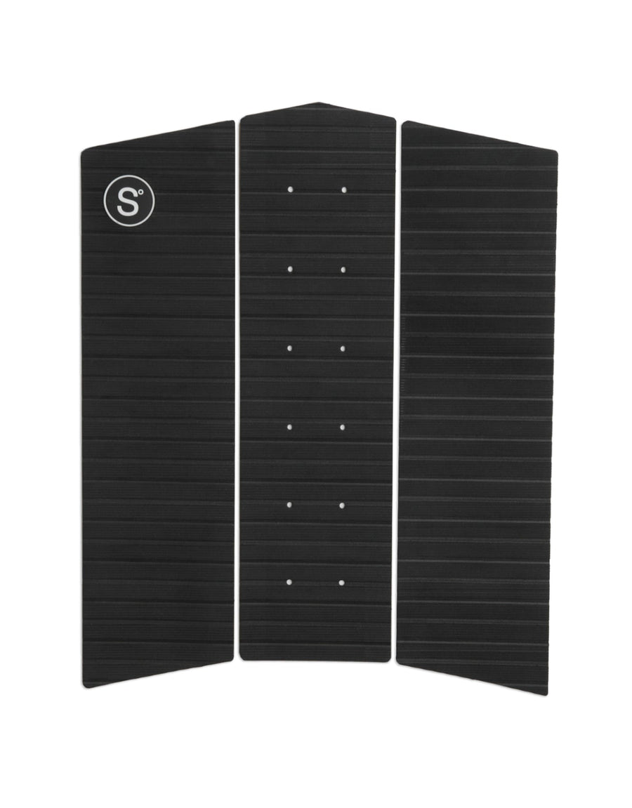 Sympl No 8 Black Front Surfboard Traction Pad Top - SurfBored