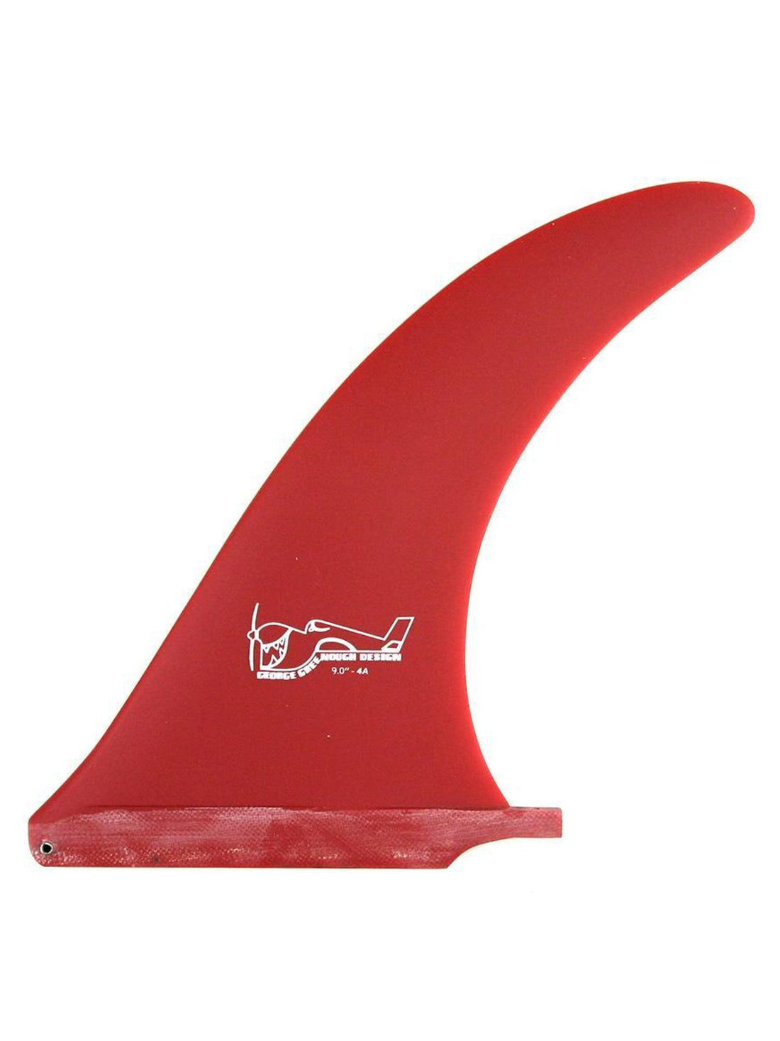 True Ames 10” Greenough 4A Surfboard Single Fin Red SurfBored