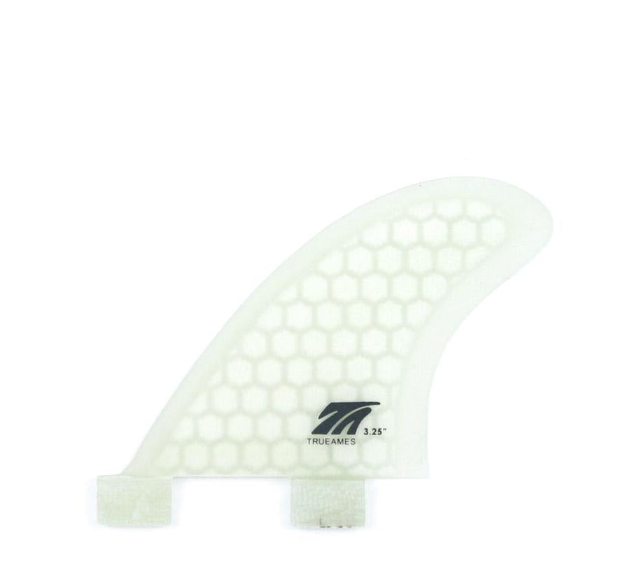 True Ames | Side Bite 3.25 Clear - FCS Compatible Surfboard Fins - SurfBored