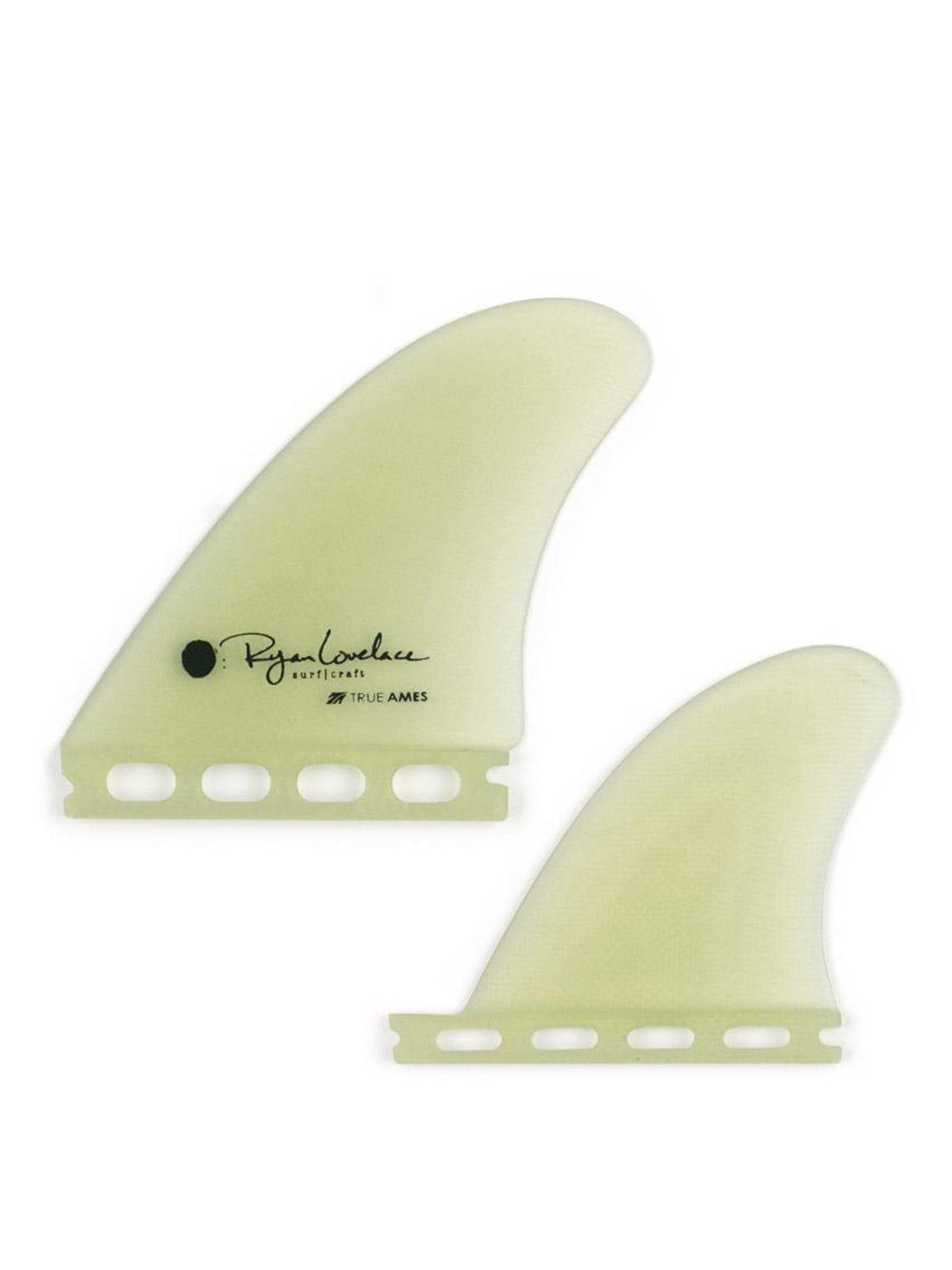 True Ames Fins True Ames | Lovelace Piggyback Quad Fin Clear Futures  - SurfBored