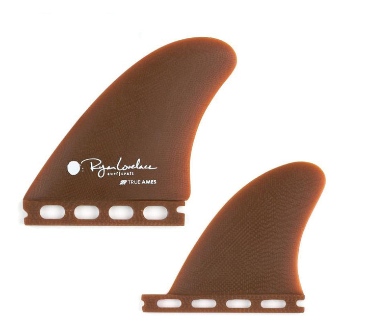 True Ames Lovelace Piggyback Quad Kelp Futures Compatible Fins