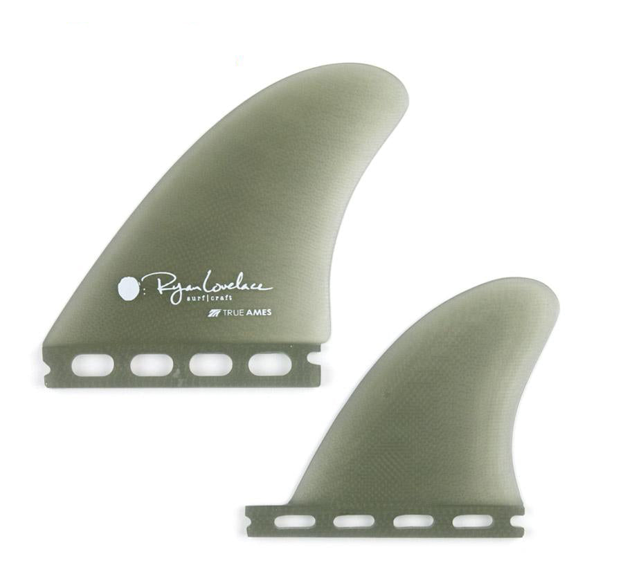 True Ames | Lovelace Piggyback Quad Smoke FCS - Surfboard Fins - SurfBored