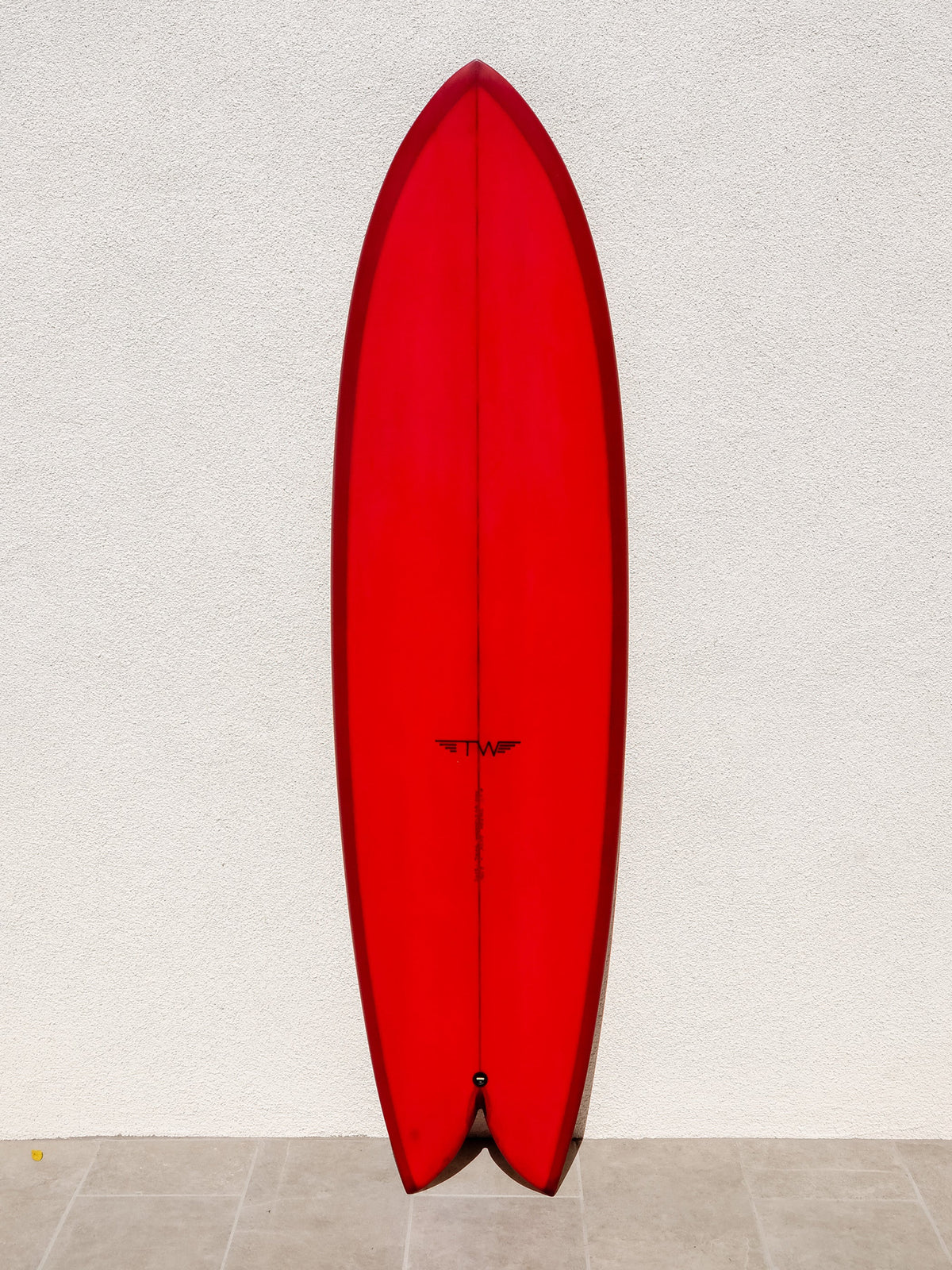 Tyler Warren Surfboards Tyler Warren | Big Fish Twin Fin 6’8" Maroon Surfboard  - SurfBored