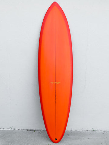 Tyler Warren Surfboards Tyler Warren | Channel Twin Pin 6’11” Scarlett  - SurfBored