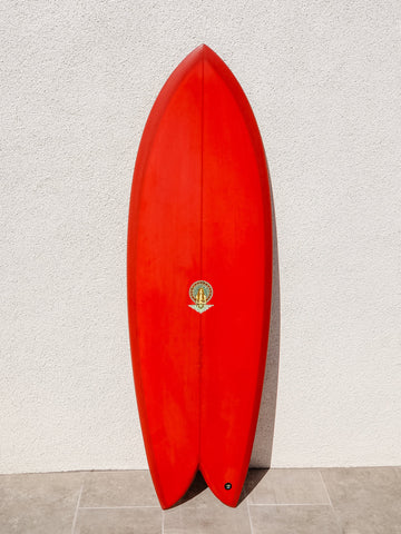 Tyler Warren Surfboards Tyler Warren | Dream Fish 5’5” Rusty Brick Surfboard  - SurfBored