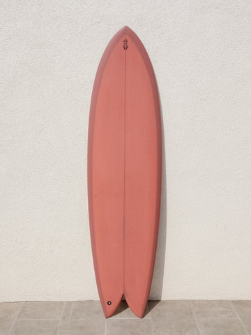 Tyler Warren Surfboards Tyler Warren | Dream Fish Quad 6'5” Mauve Surfboard  - SurfBored