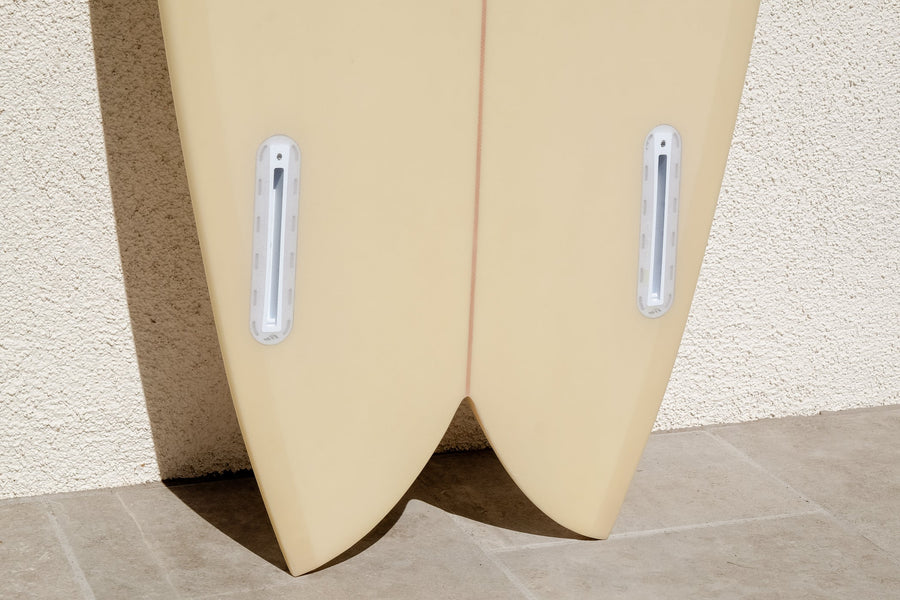 Tyler Warren Surfboards Tyler Warren | Dream Fish Twin Fin 5’5” Butterscotch Surfboard  - SurfBored