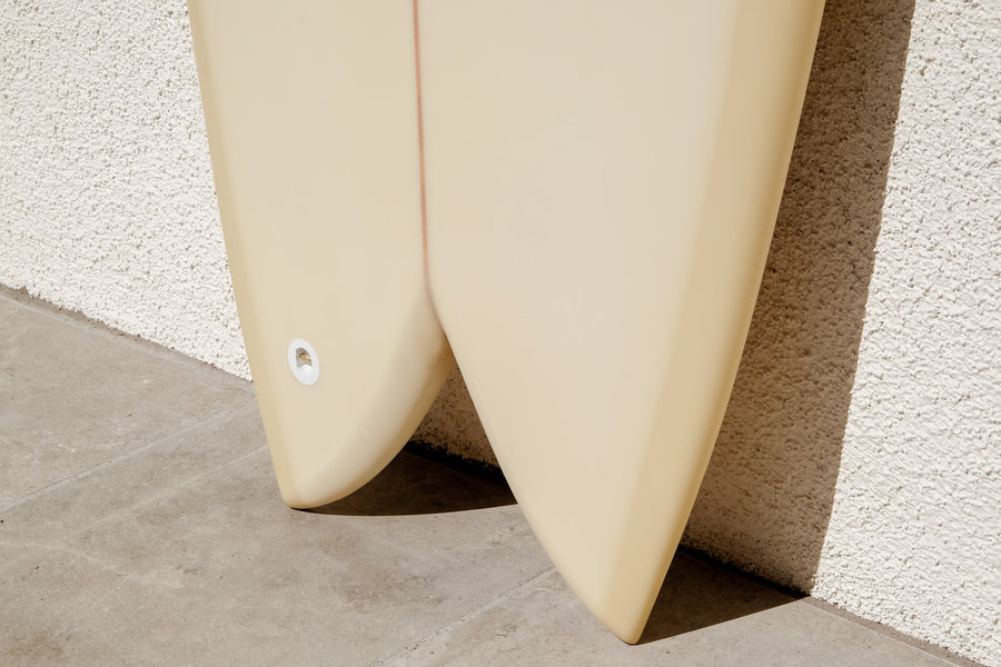 Tyler Warren Surfboards Tyler Warren | Dream Fish Twin Fin 5’5” Butterscotch Surfboard  - SurfBored