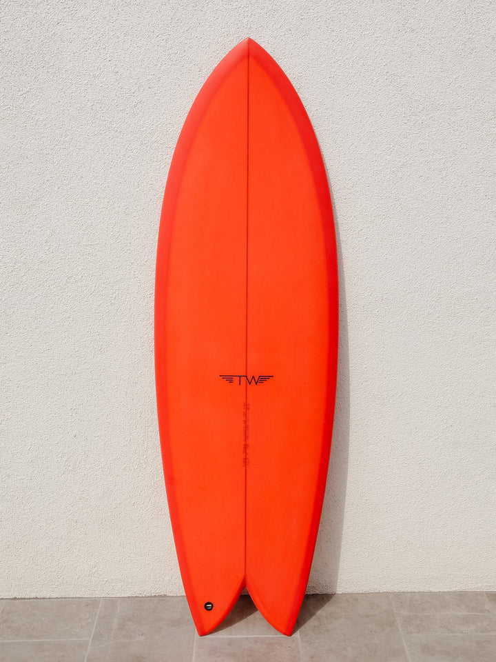 Tyler Warren Surfboards Tyler Warren | Performance Dream Fish 5’8” Sunrise Orange Surfboard  - SurfBored