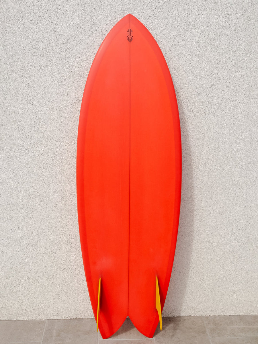 Tyler Warren Surfboards Tyler Warren | Performance Dream Fish 5’8” Sunrise Orange Surfboard  - SurfBored
