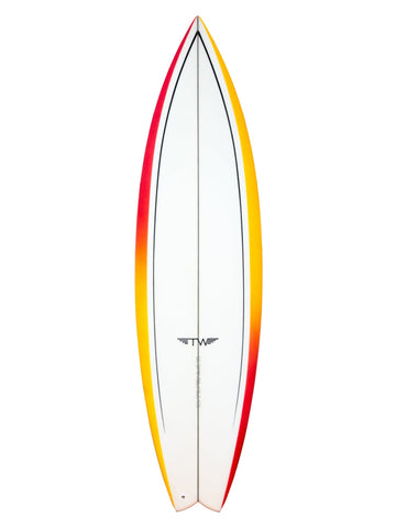 Tyler Warren | Thruster Fish 6'0" Surfboard Gradient Rails - SurfBored