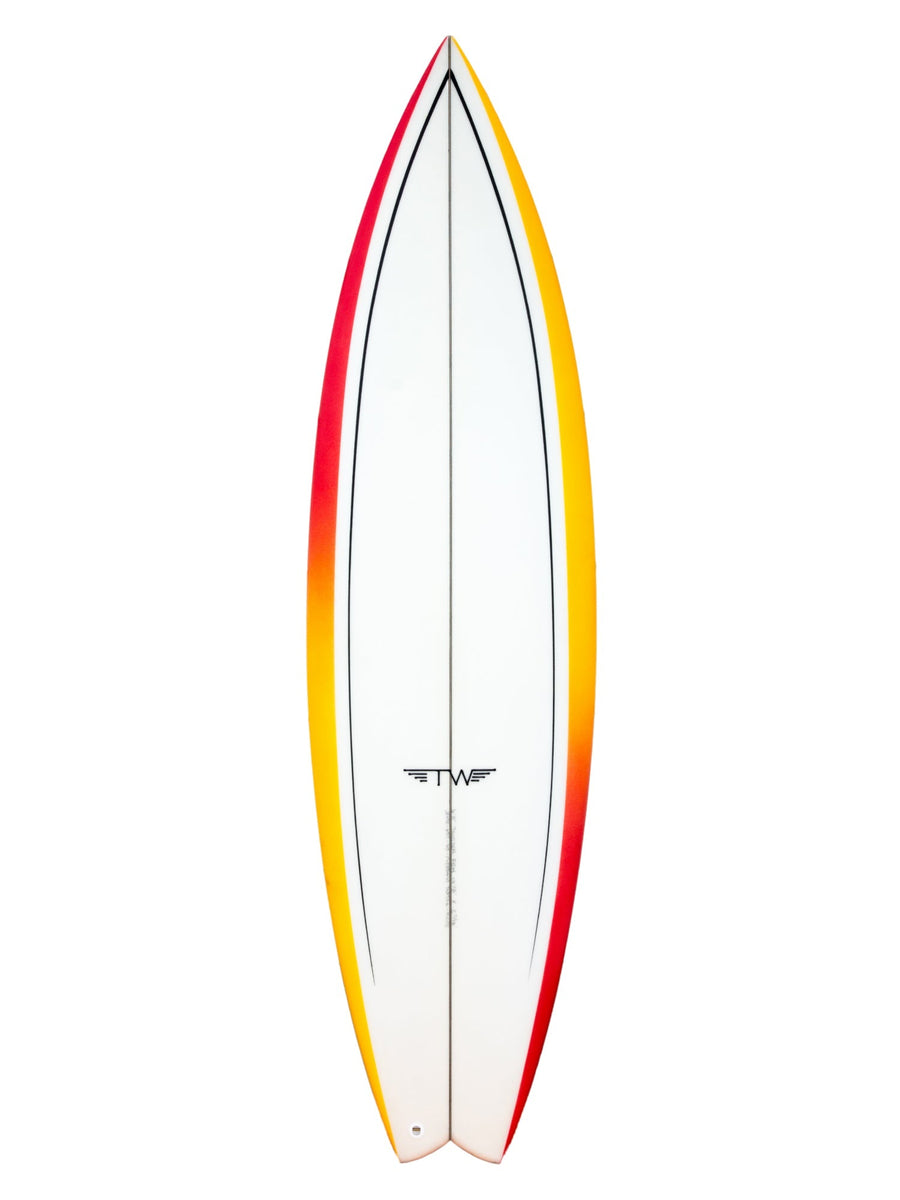 Tyler Warren | Thruster Fish 6'0" Surfboard Gradient Rails - SurfBored