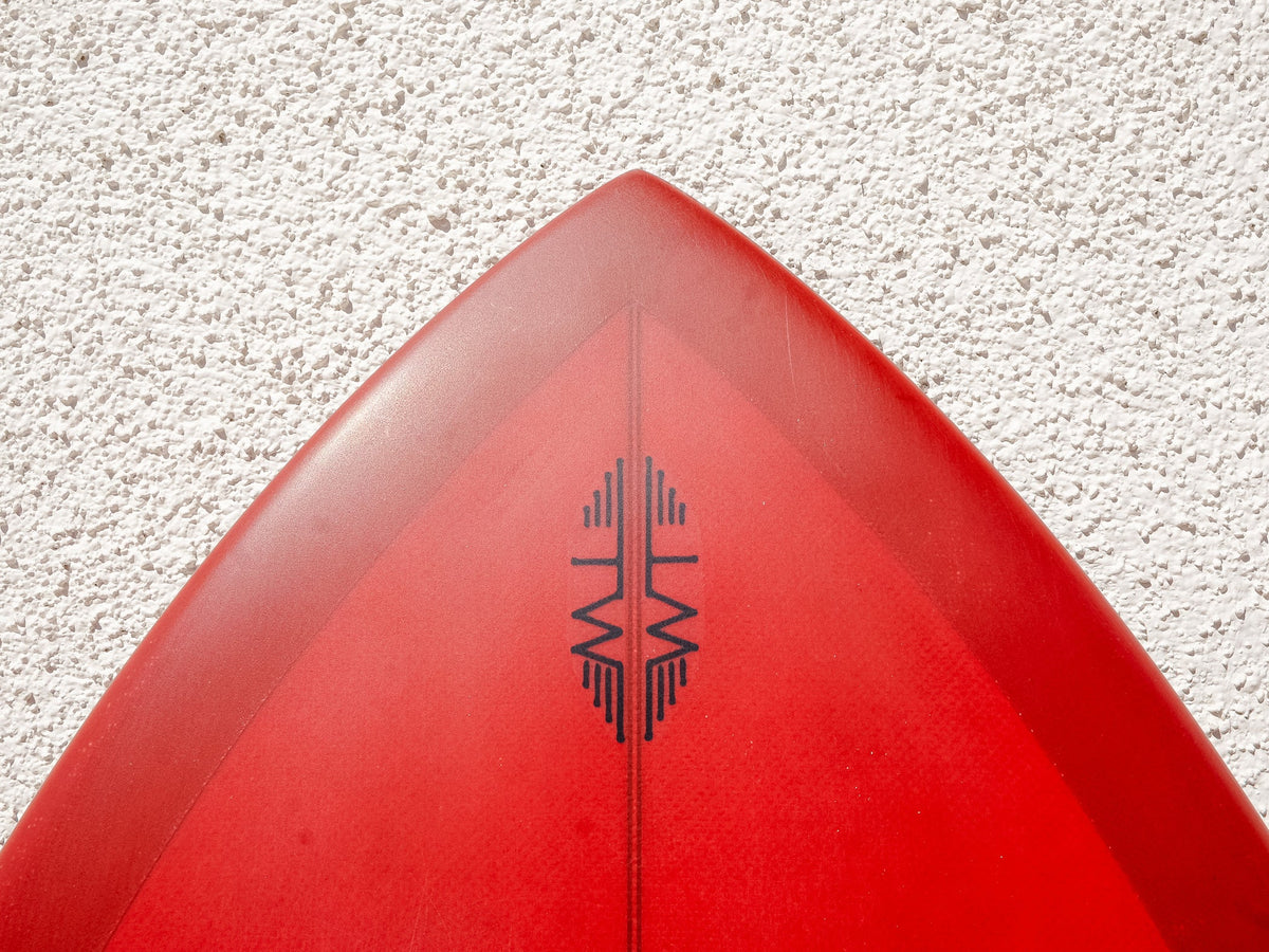 Tyler Warren Surfboards Tyler Warren | Tri Keel 5’6” Ruby Red Surfboard  - SurfBored
