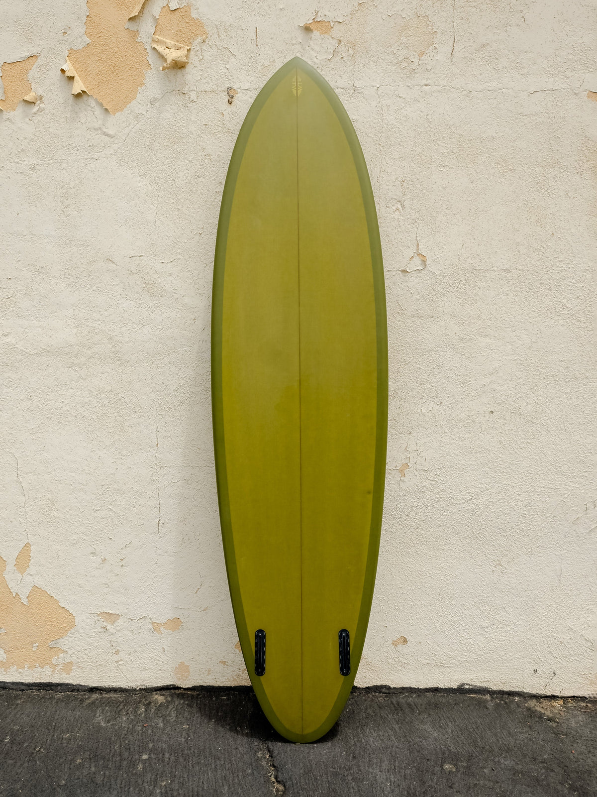 Tyler Warren Surfboards Tyler Warren | Twin Pin 7’0” Olive Green Surfboard  - SurfBored