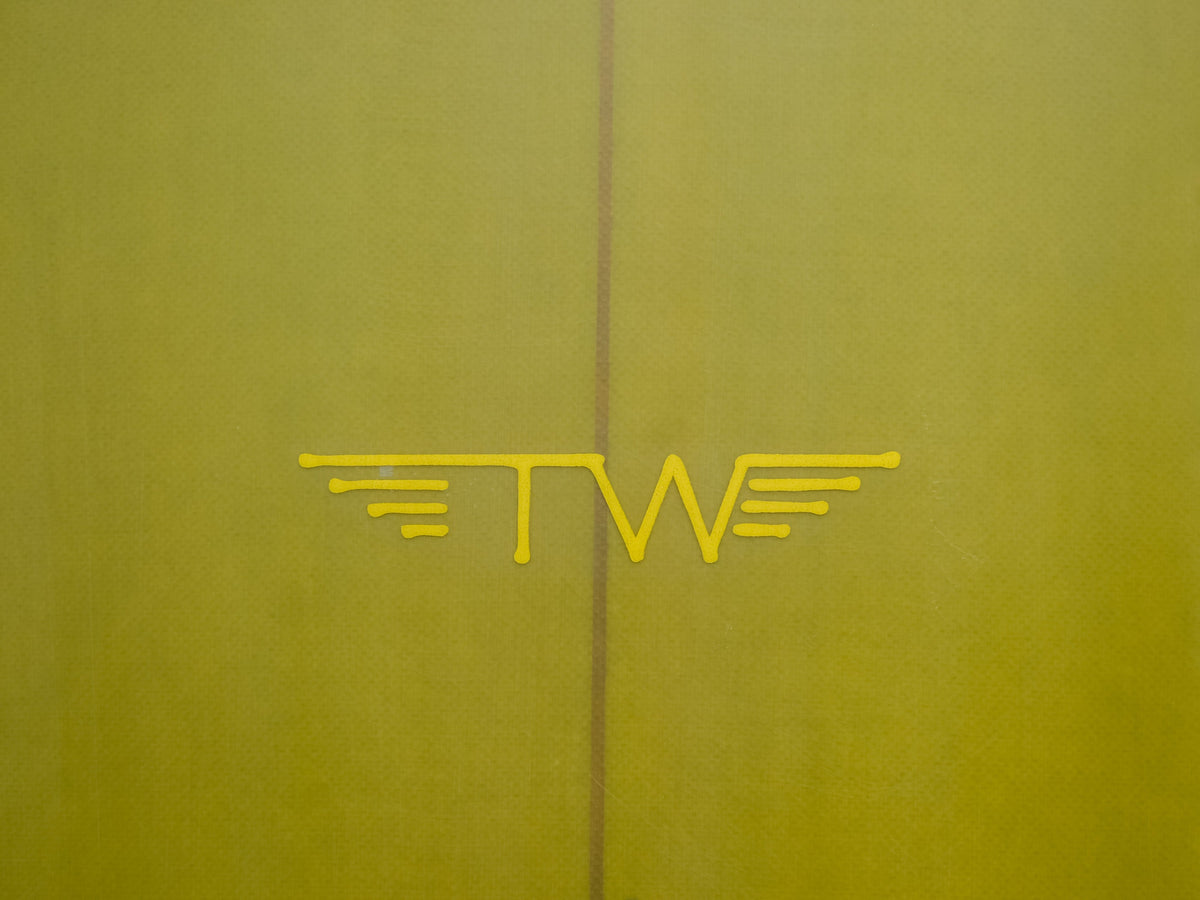 Tyler Warren Surfboards Tyler Warren | Twin Pin 7’0” Olive Green Surfboard  - SurfBored