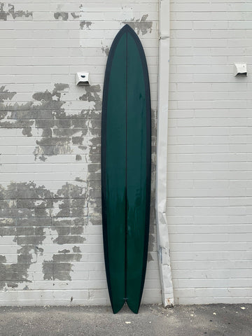 Woodin Surfboards Surfboards Woodin Surfboards | King Fish 10’6” Forest Green Resin Tint Surfboard  - SurfBored