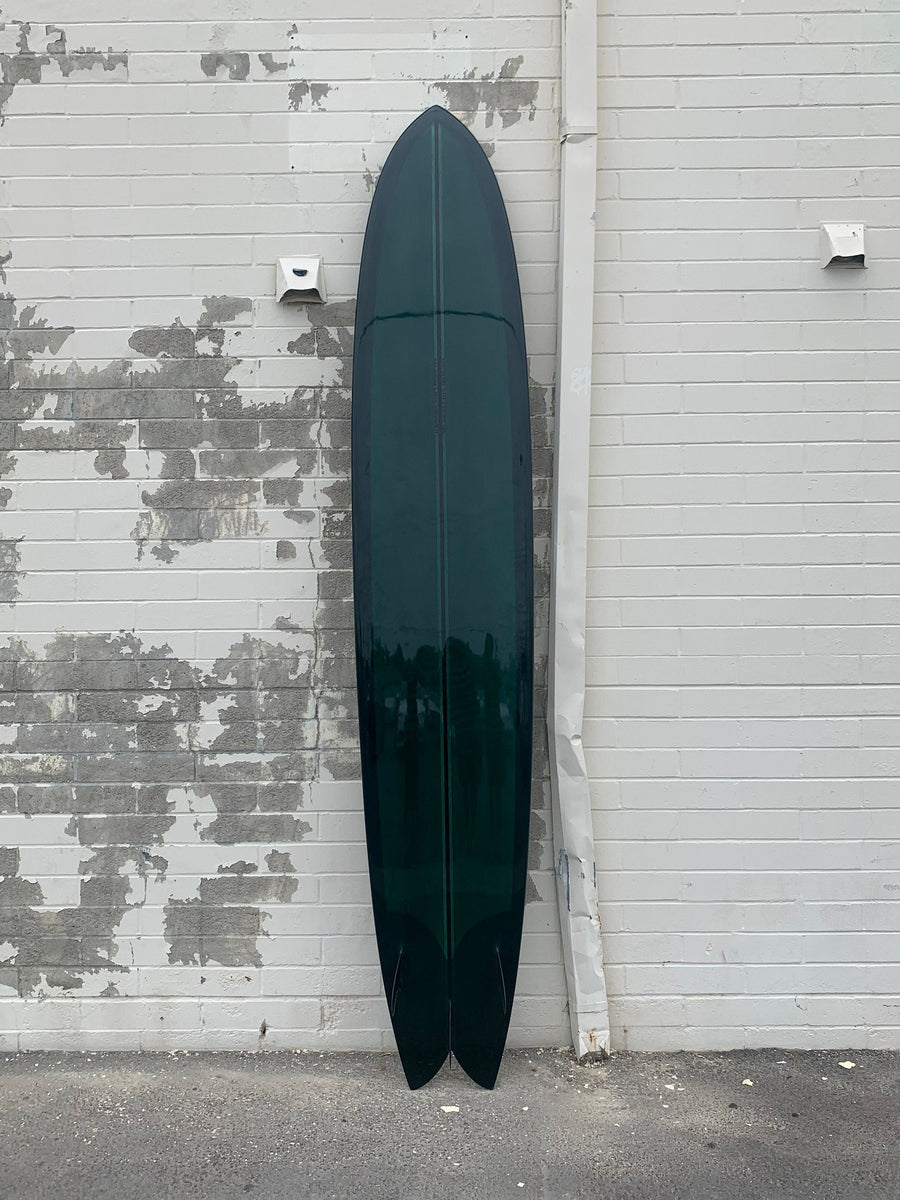 Woodin Surfboards Surfboards Woodin Surfboards | King Fish 10’6” Forest Green Resin Tint Surfboard  - SurfBored